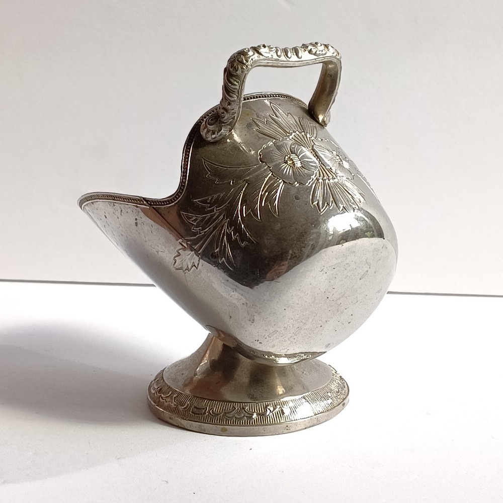 Antique Silverplated Sugar Scuttle No Scoop