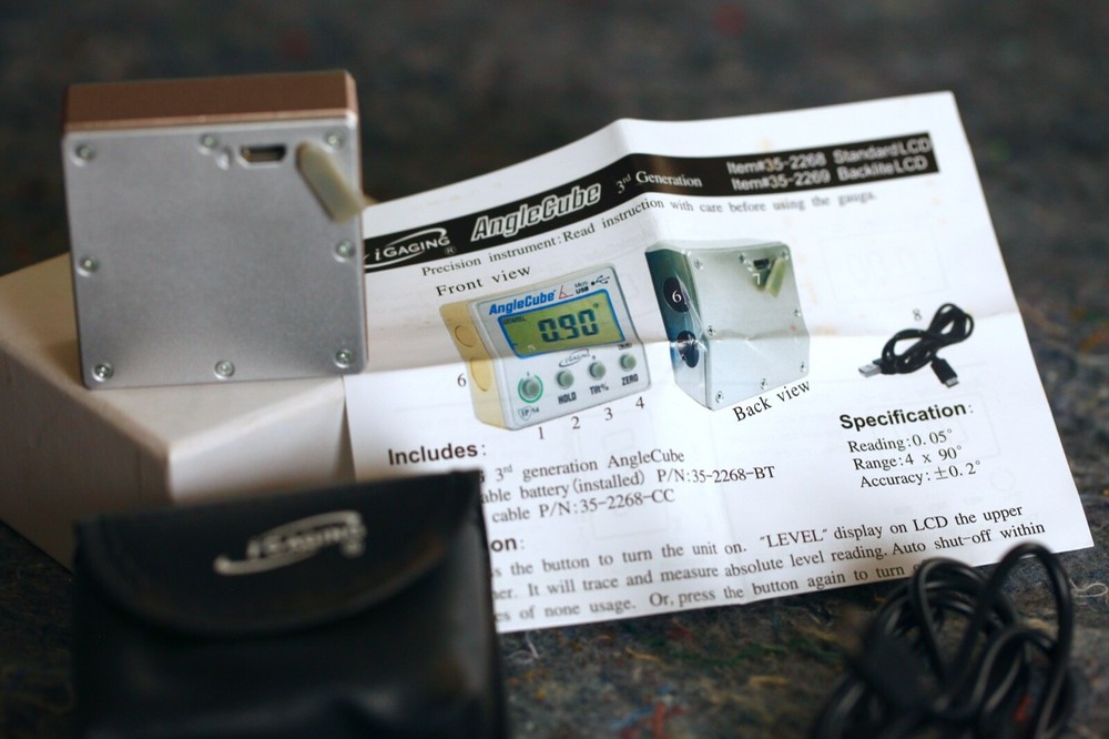 Digital Angle Cube Gauge Bluetooth Level Protractor Magnetic Angle Cube Gauge