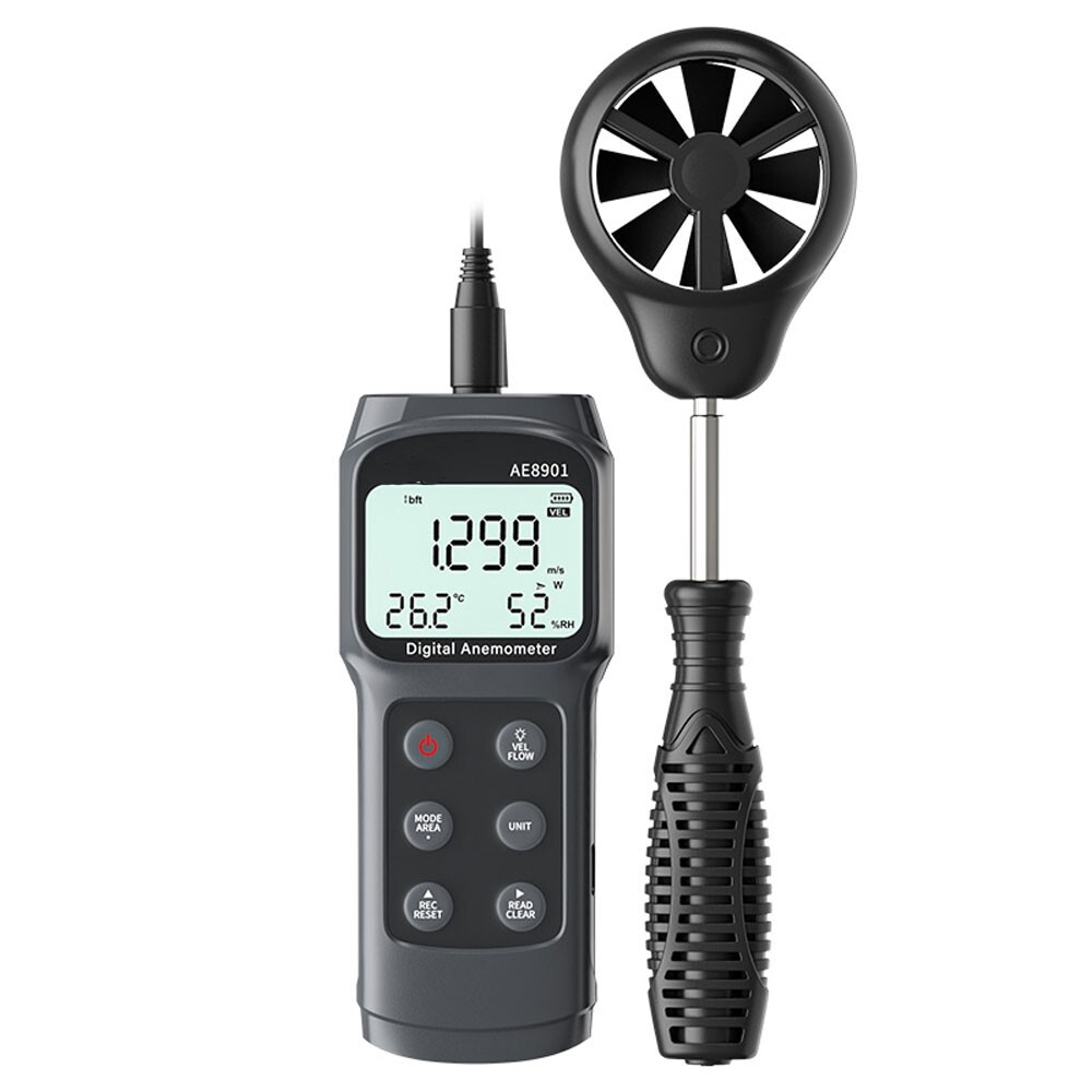 Multi-function Digital anemometer AE8901 split anemometer 0.3~45.0m/s