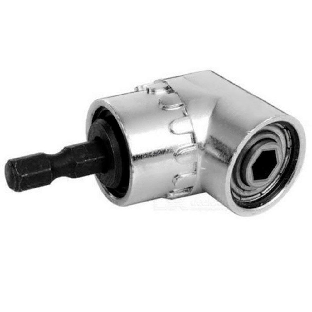 105° Angle Hex Drill Bit Extension - 1/4" Screwdriver Socket Holder Adapter