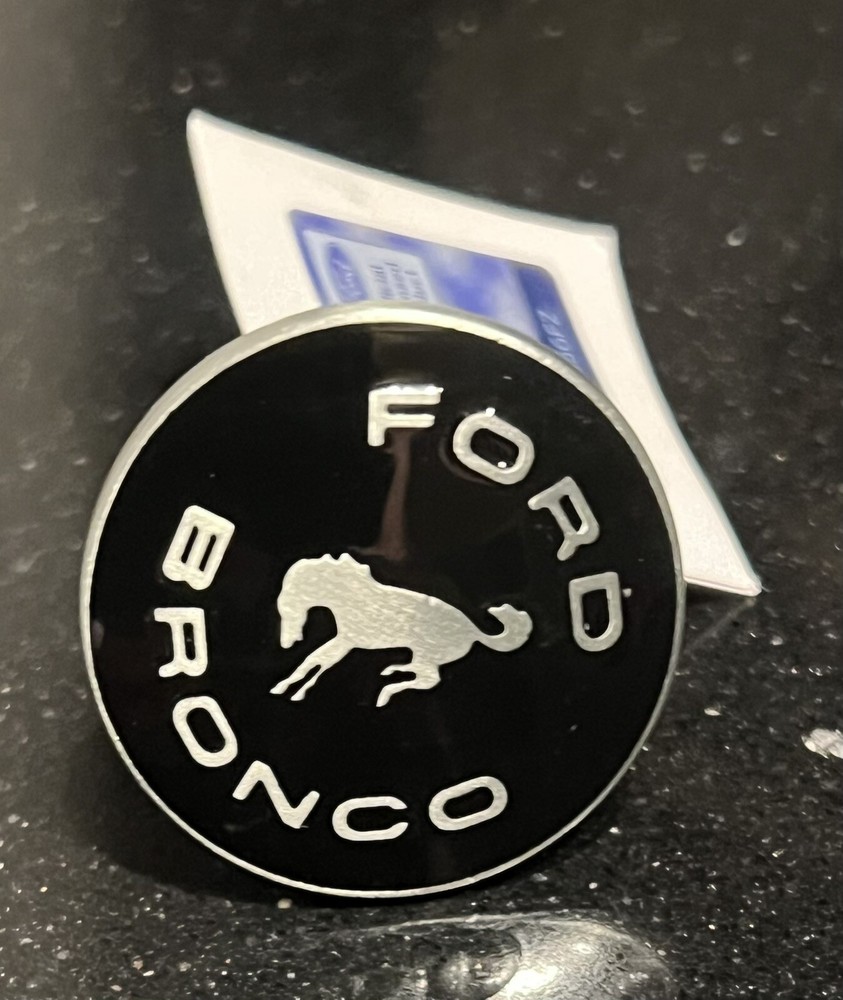 Ford Bronco Drawer Pulls Cabinet Dresser Pull Black Silver Round