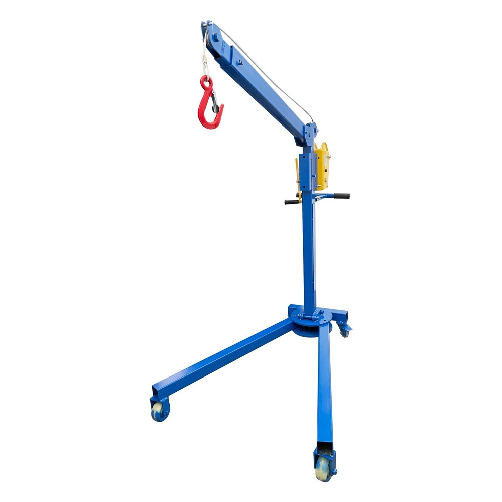 Small Folding Crane Manual Portable Lifting Machine Elevator Max 1100LBS