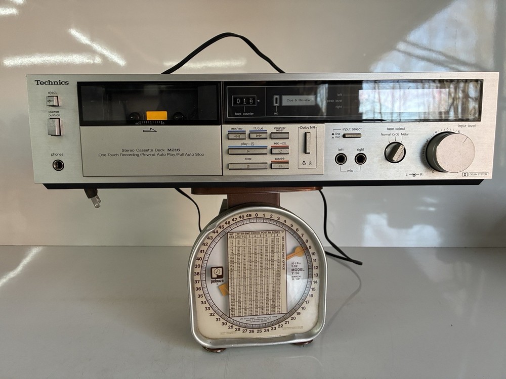 Technics RS-M216 Cassette Tape Deck Read Description