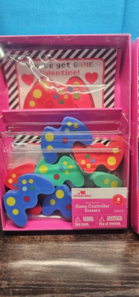 Game Controller Erasers Pack Of 8 2 Packs