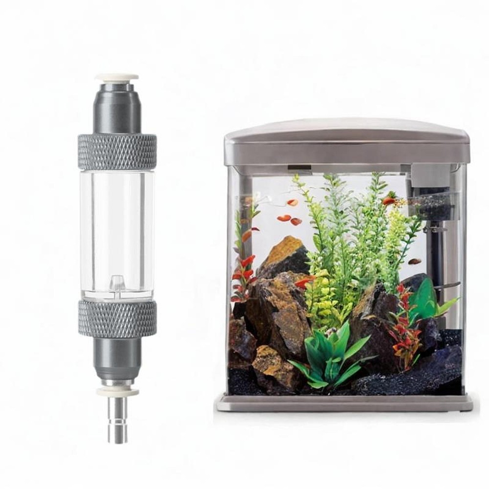 Double Head Aquarium CO2 Bubble Counter Bubble Record CO2 Diffuser Attachments