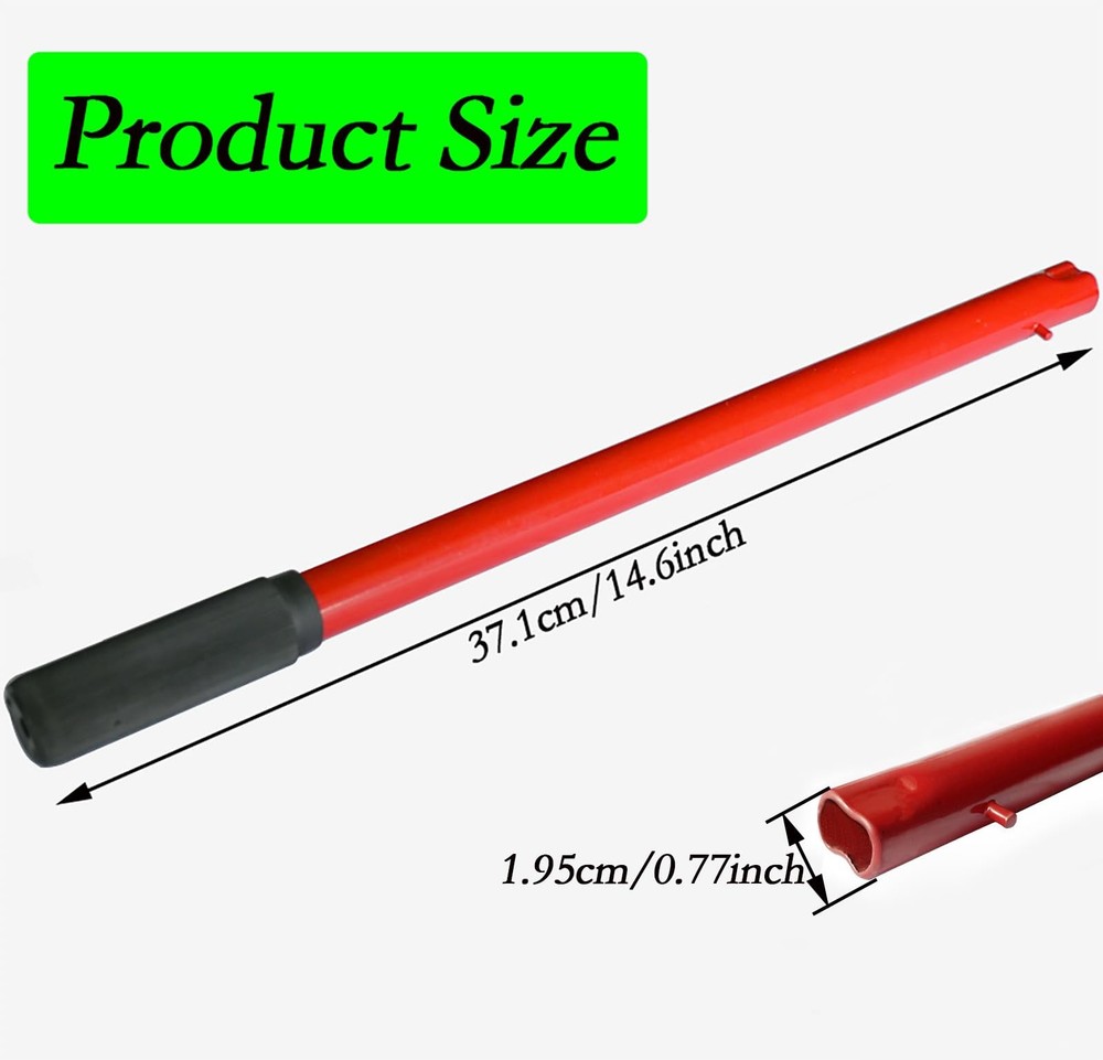 Horizontal Hydraulic Jack Handle Replacement, 2 Ton, Red | Durable Auto Tool