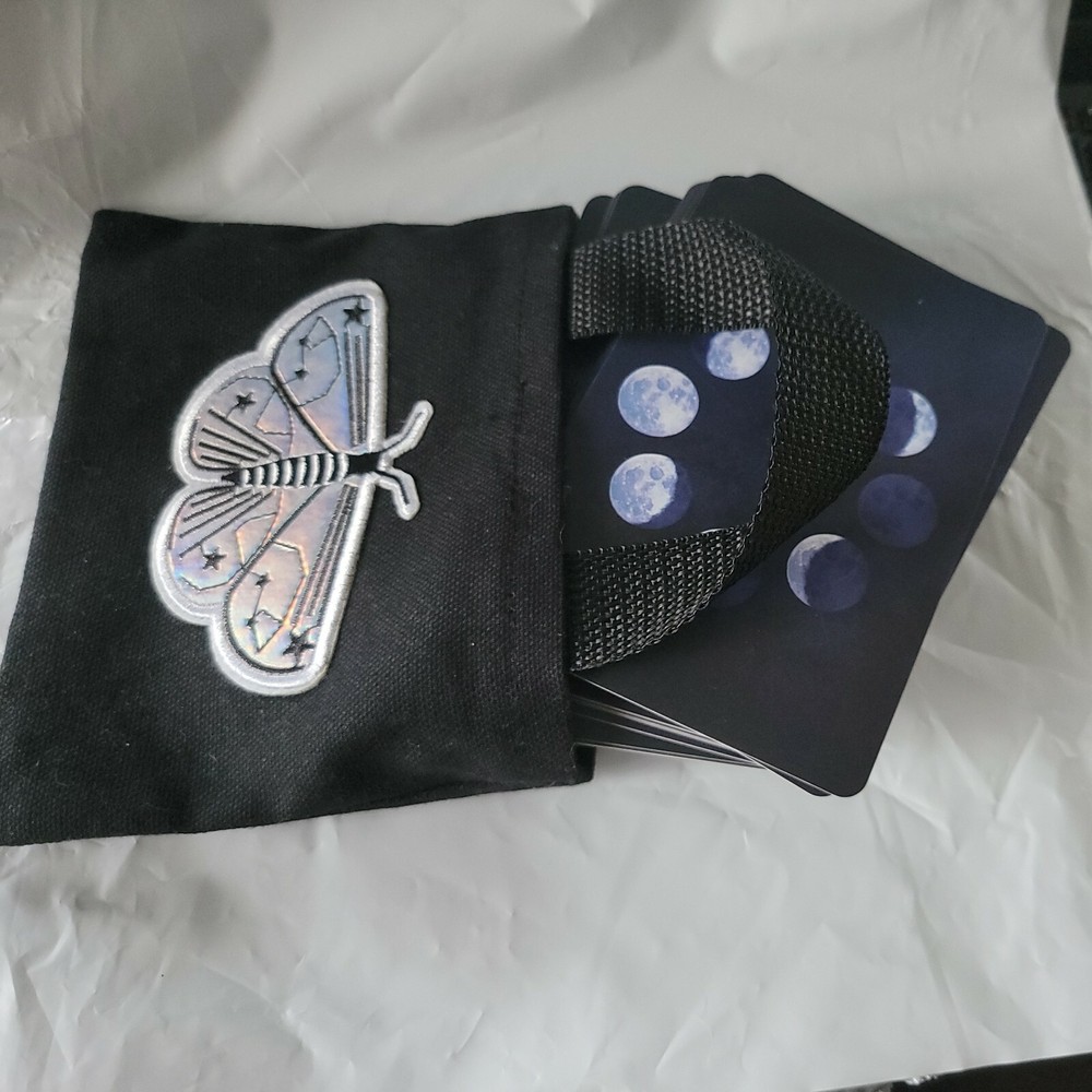 Lunar moth tarot deck bag