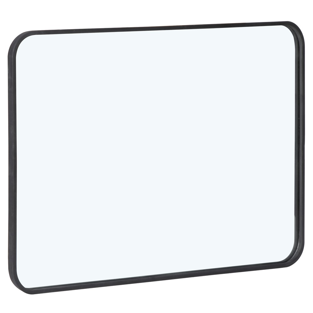 24" x 36" Wall-Mounted Wall Rectangular Wall Mirror Metal Frame Bathroom