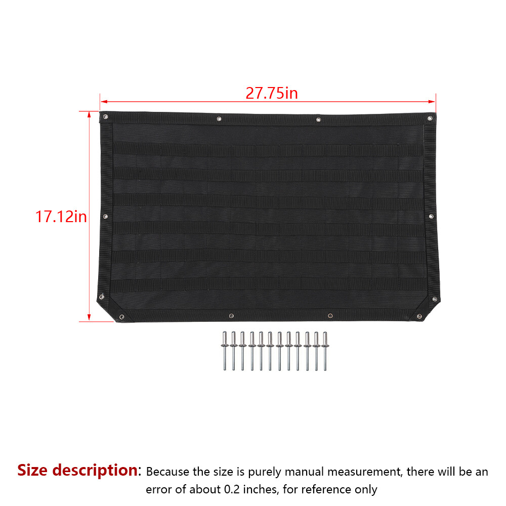 Tailgate Molle Panel Trunk Organizer Tool Holder Storage bag for Ford Bronco 21+