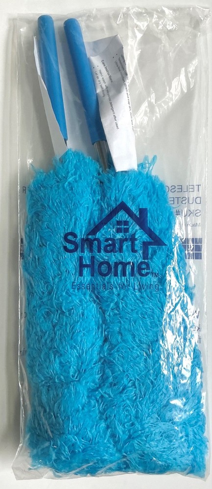 SMARTHOME ULTRA FINE Microfiber Duster With Telescopic Handle Set Of 2 BLUE New