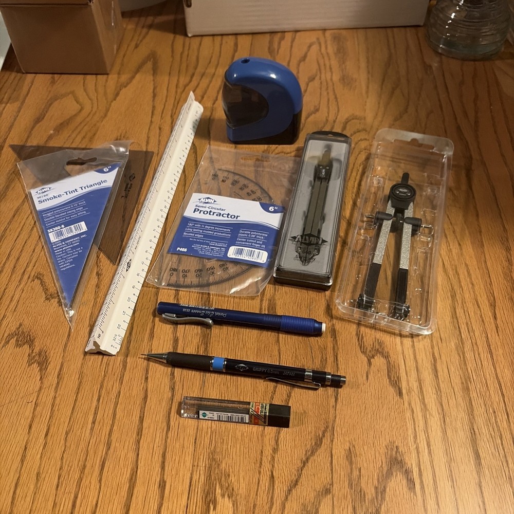 alvin drafting tools lot
