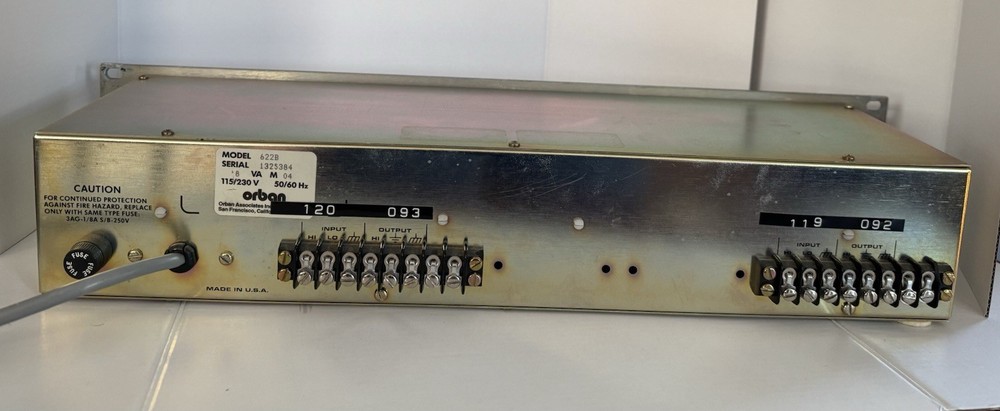 Orban 622B Dual Channel Rack-Mount Parametric Equalizer with Overload Indicator