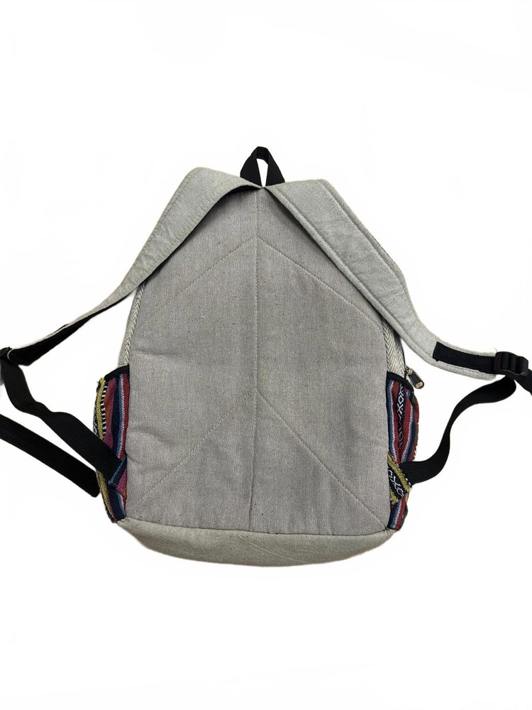 Himalayan Hemp Multi-Coloured Hemp Backpack with Tree Design