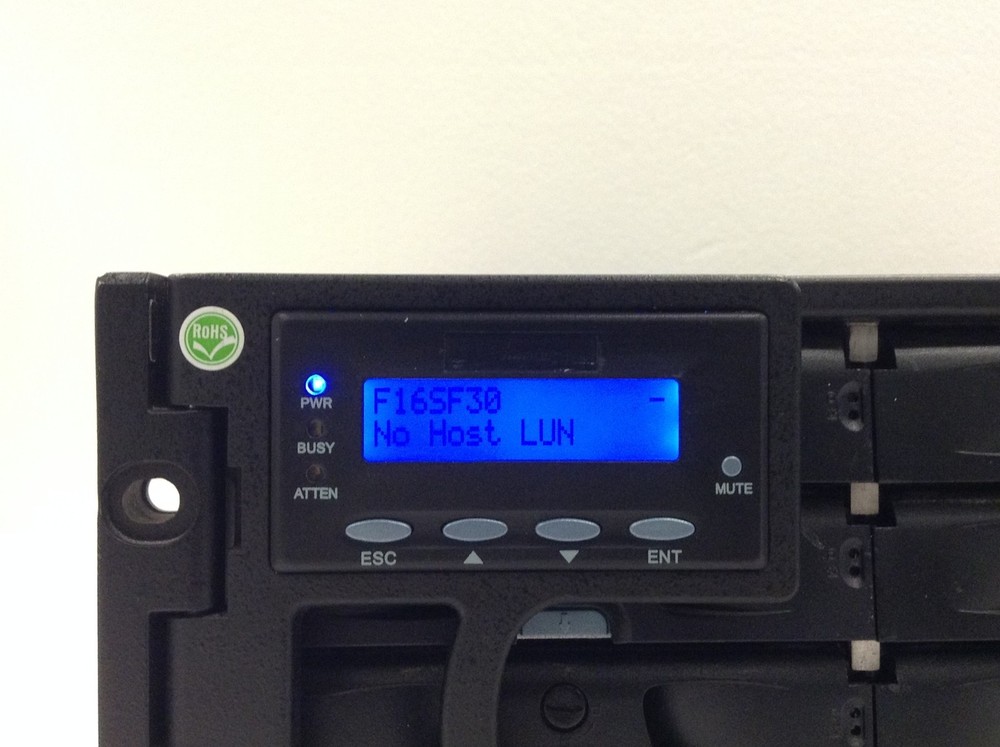 EonStor ESS16FG1430M5-0030 16-Bay SAS Storage Array w/ RAID Controller WORKING