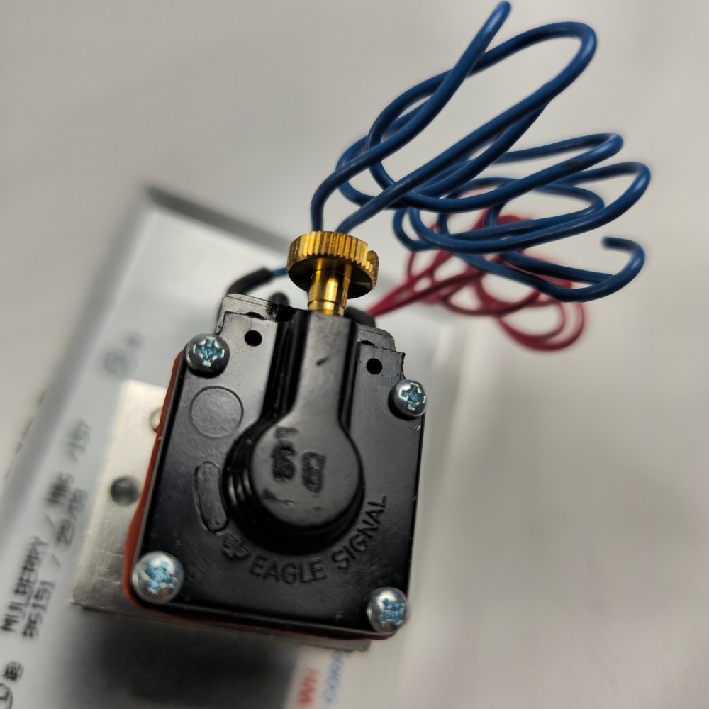 Alarm Controls TS-14 WH Push to Exit Button with Pneumatic Time Delay