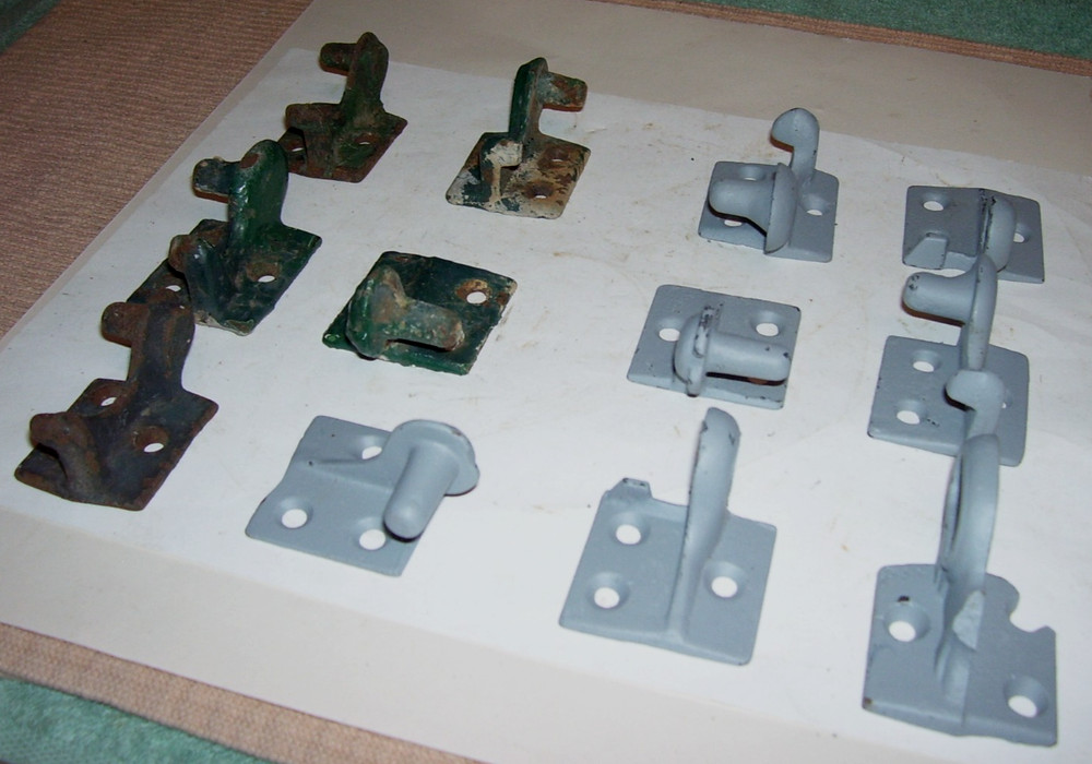 Vintage Old Architectural Cast Iron Shutter Hardware
