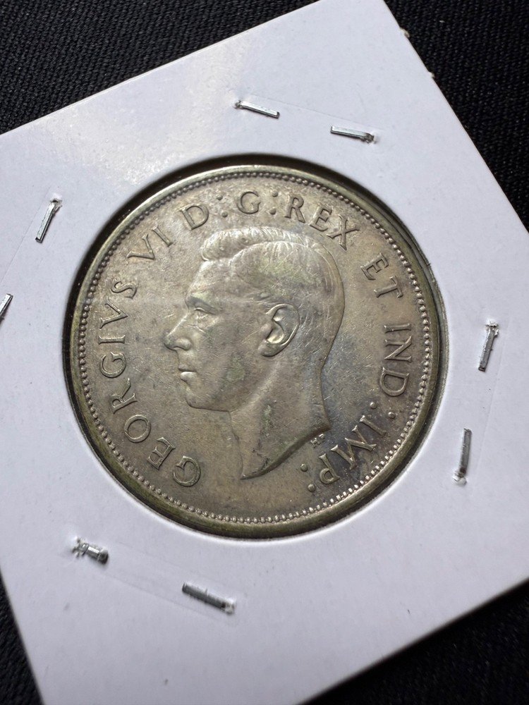 1942 Canada Silver 50 Cent (Half Dollar) Coin