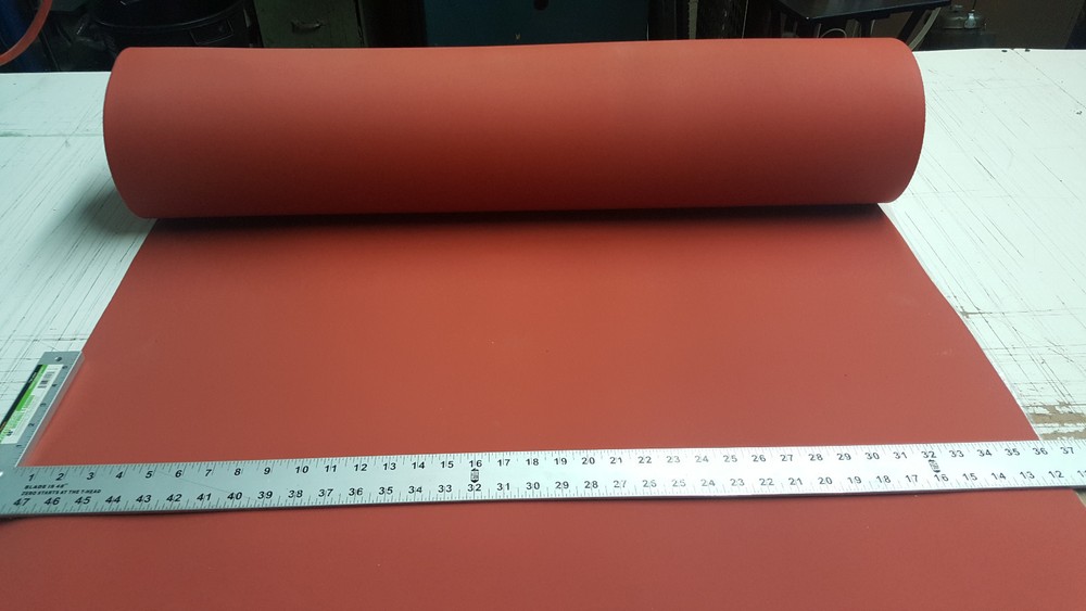 SILICONE SPONGE RUBBER 3/8 THK X 36”X HIGHT TEMP