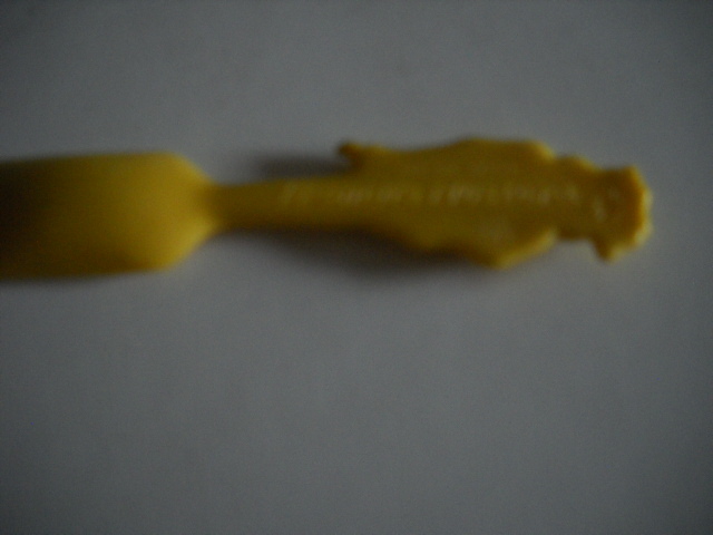 French's Mustard yellow plastic spoon