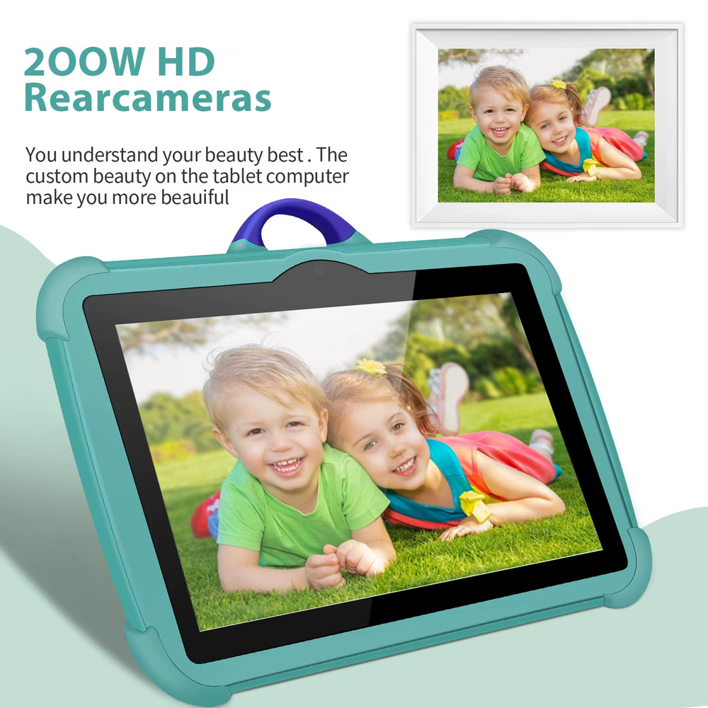 Cartoon Pattern Kids Tablet Android Learning Educational Games 4GB RAM 64GB ROM