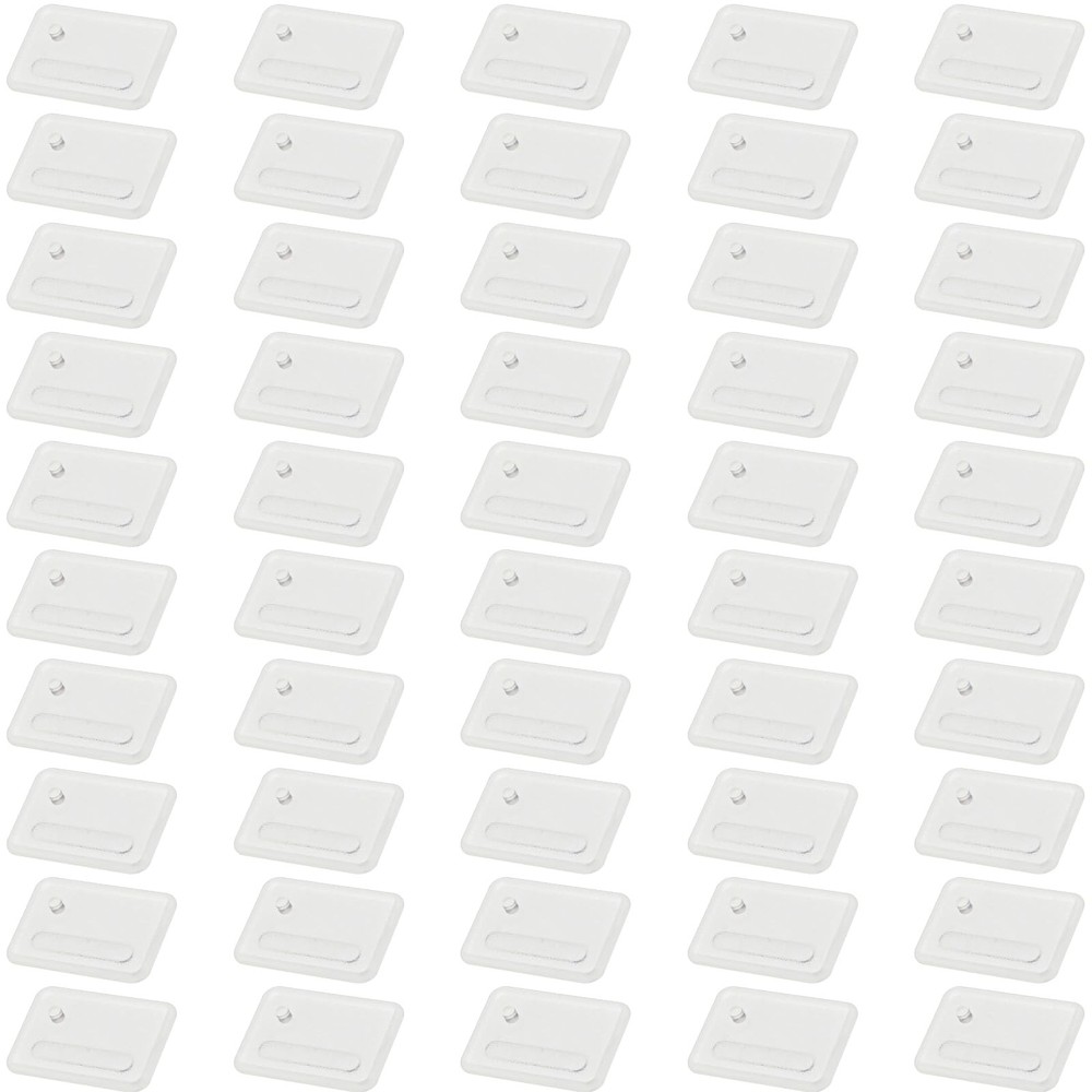 SIXPOINTS 50 Pieces Clear Display Stand Base,Model 50PCS-Clear-Square