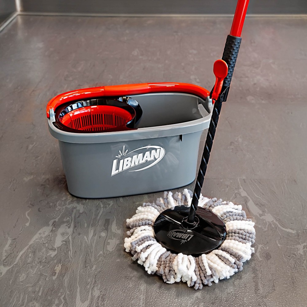 Libman Microfiber Spin Mop System High Power Professional Grade