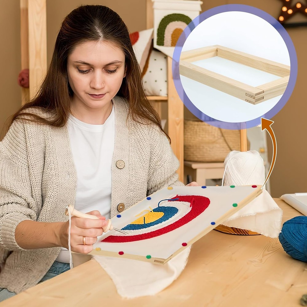 Needlework Stretcher Bar Set with 12 Sets & Customizable Design Options