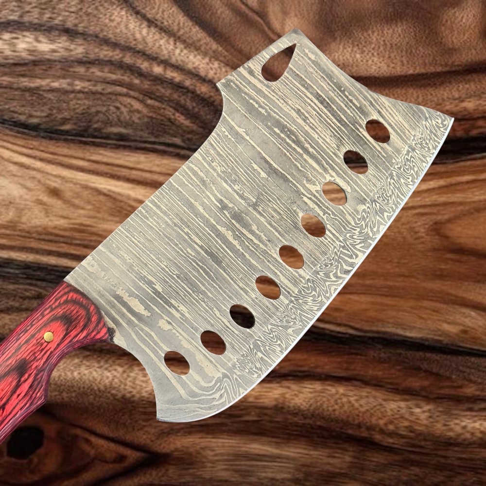 11"Fire Storm Damascus Blade cleaver For Chef Use Tx 1296 ?
