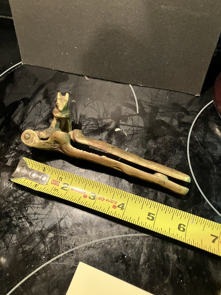 Antique Brass Squirrel Nutcracker