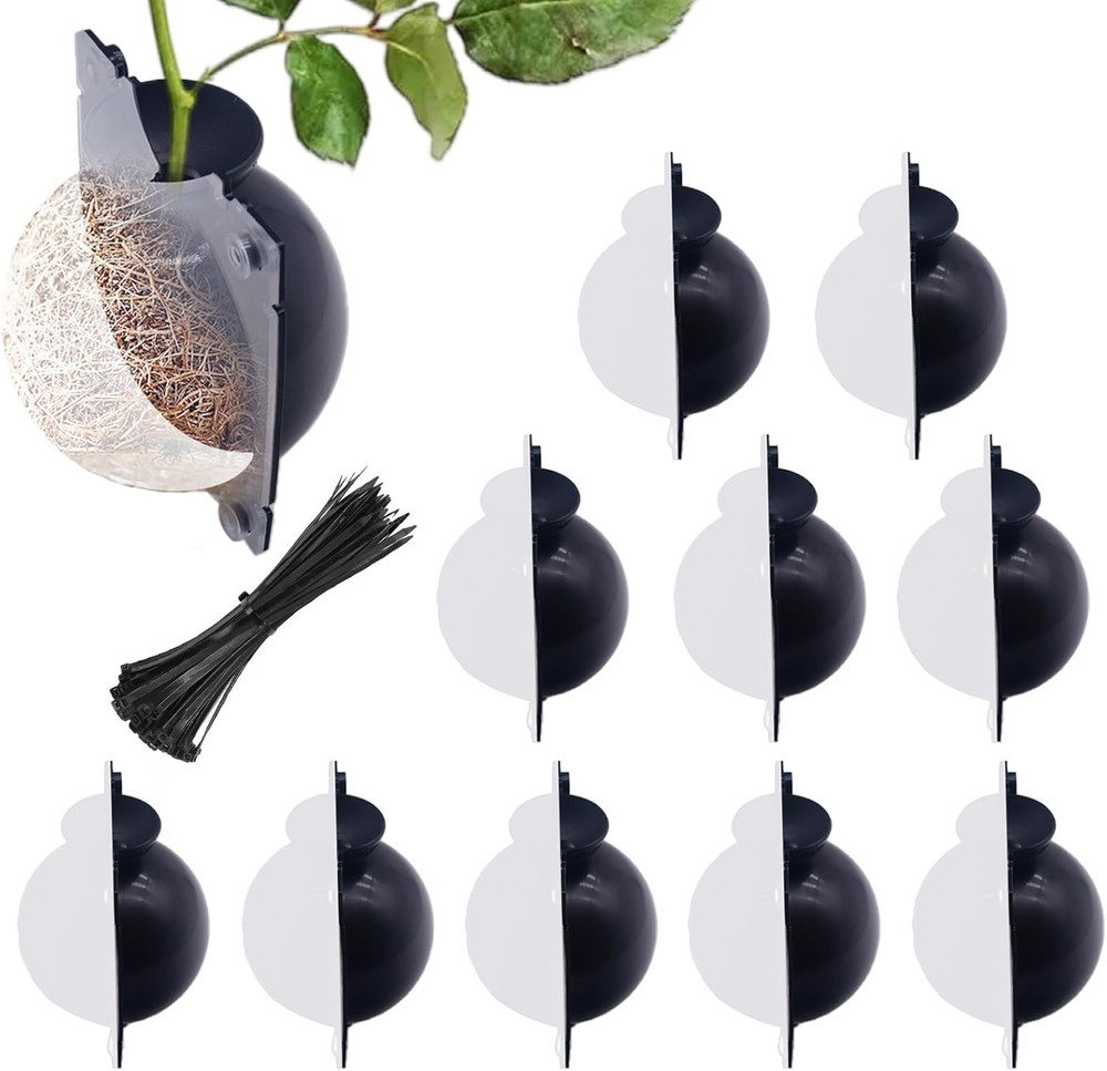 10 PCS Air Layering Propagation Kit -Thicker Version with Reusable Half Transpar