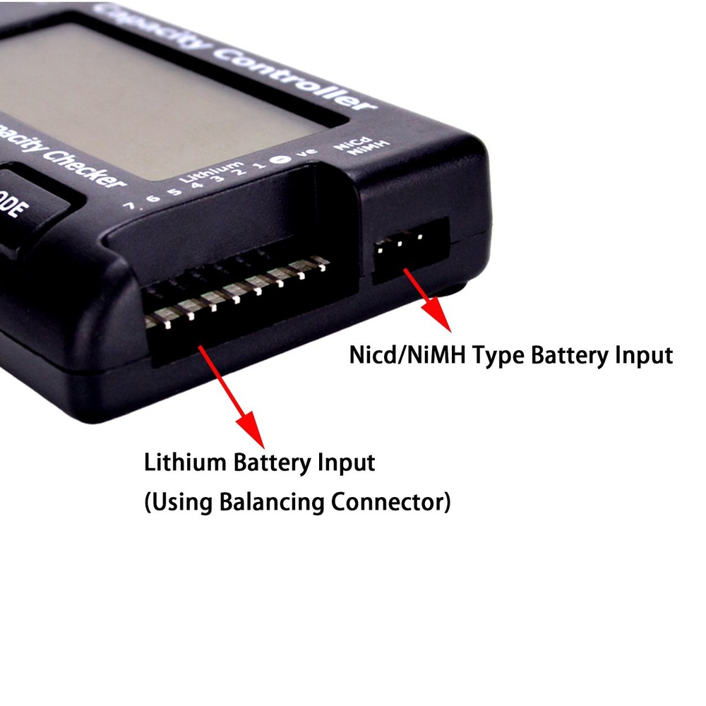 FPVking RC CellMeter-7 Digital Battery Capacity Checker Controller BLACK