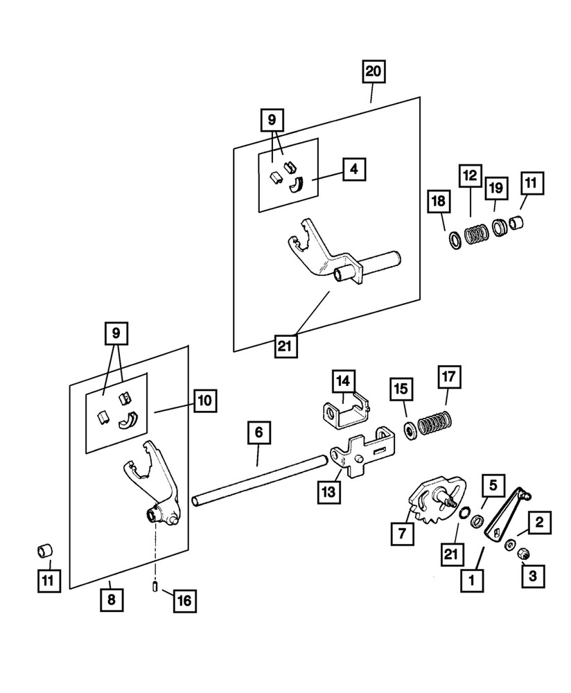 Genuine Mopar Transfer Case Shift Linkage 5003442AA