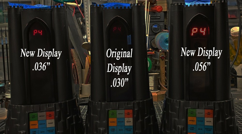 1981 Dark Tower Board Game - Upgrade Brighter Custom Digit Display