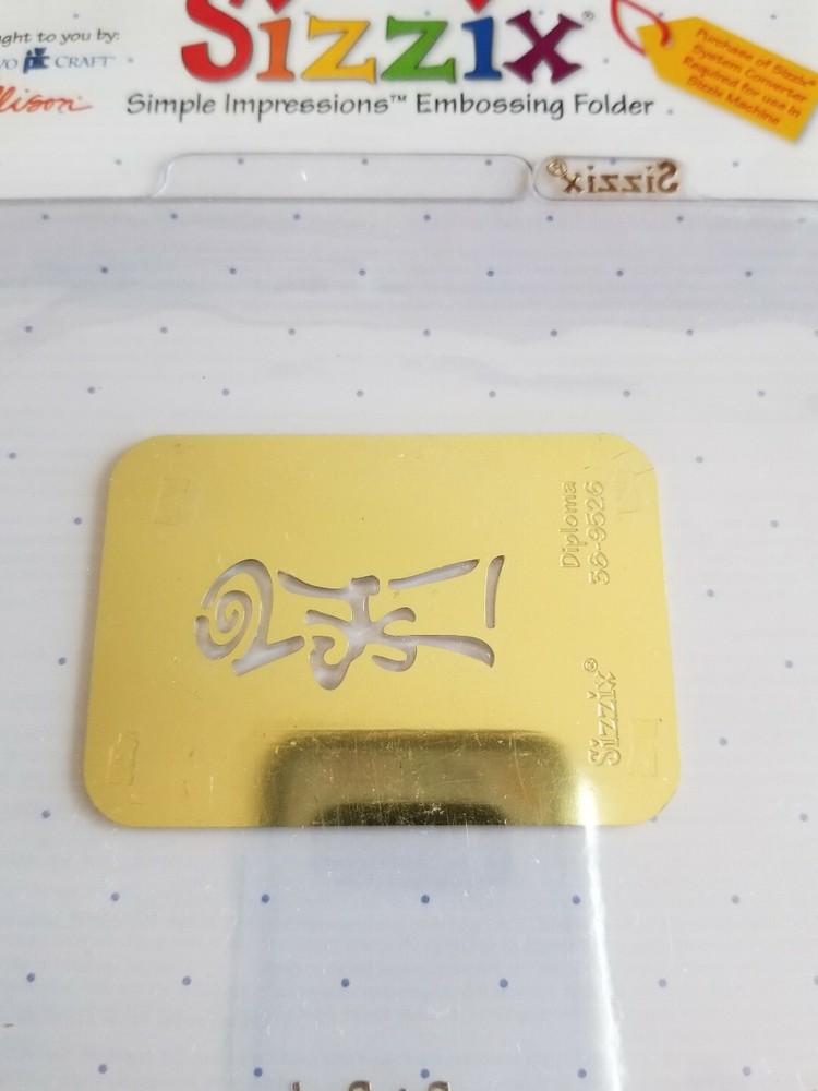 Sizzix embossing folders lot