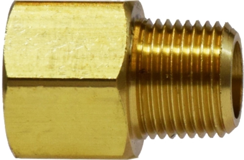 Pipe Extender Adapter Light Pattern, 1/4" FIP x 1/8" MIP, Brass 28191L