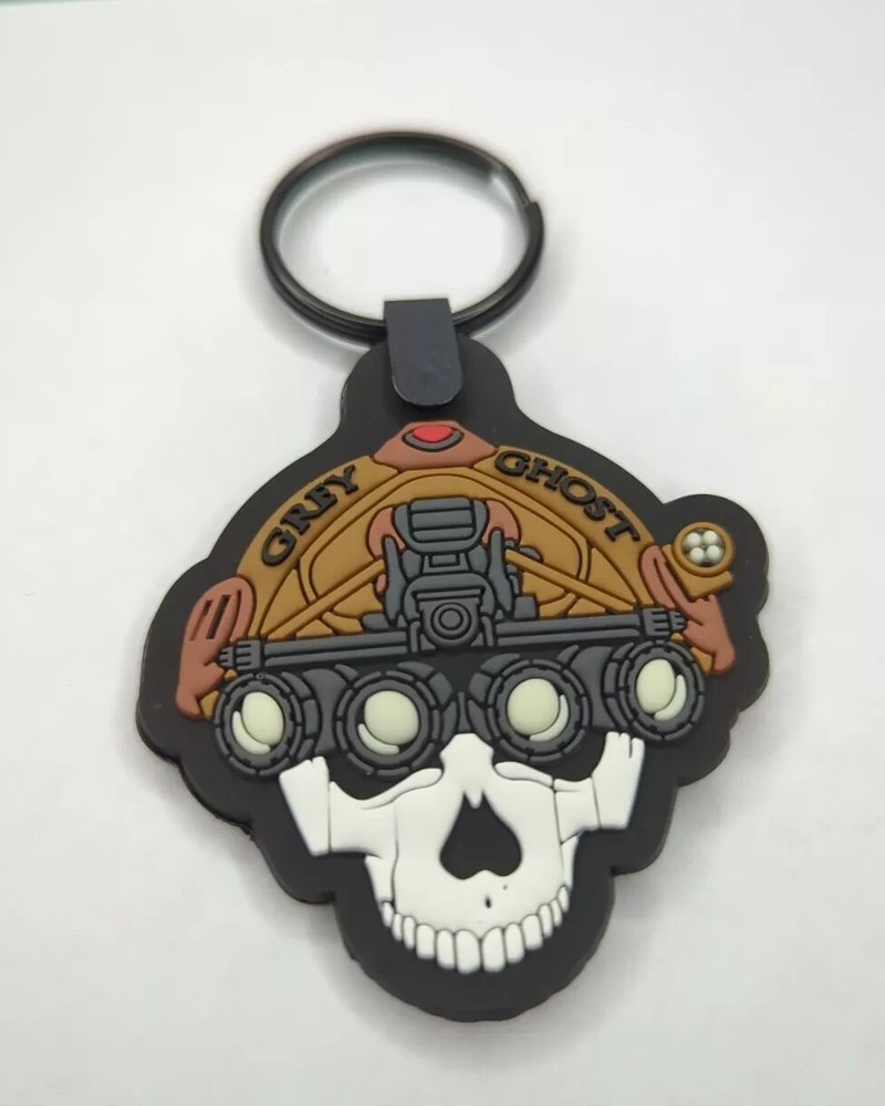 Grey Ghost Precision PVC Key Ring