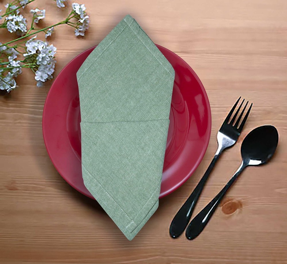 100% Cotton Chambray Dish Cloth, Ultra Soft Absorbent Quick Drying Solid Dish...