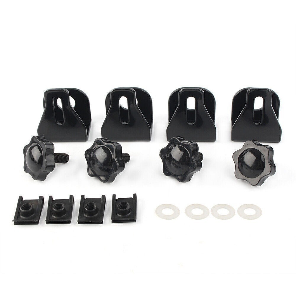 Set Saddlebag Lock Mounting Security Theft Deterrent Brackets For Harley Touring
