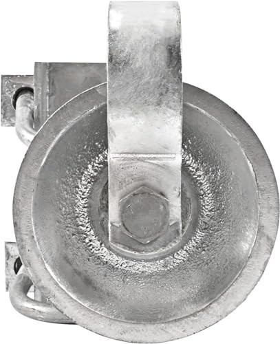 Galvanized Steel Sliding Gate Rollers & Track Hardware for 2" Gate Frame - 1 Pac