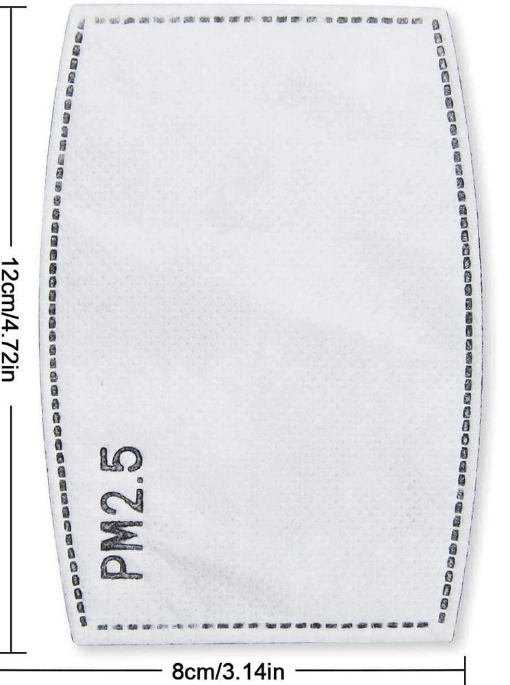 12 Pack Adult PM 2.5 with activated carbon mask filter replacements