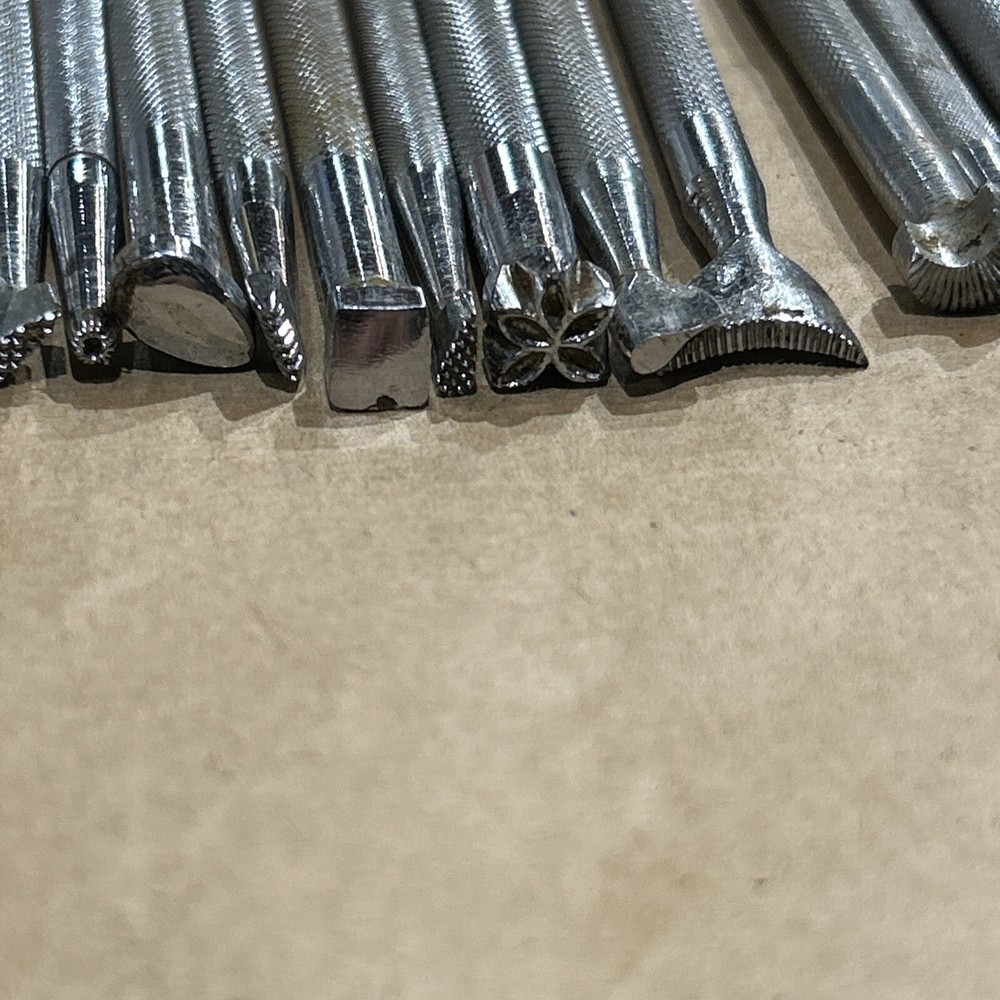 Craftool USA Leather Stamping Tools 19pc Lot