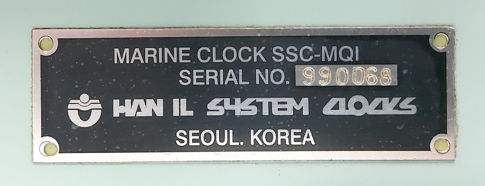 MARINE CLOCK SSC-MQ 1 MASTER CLOCK