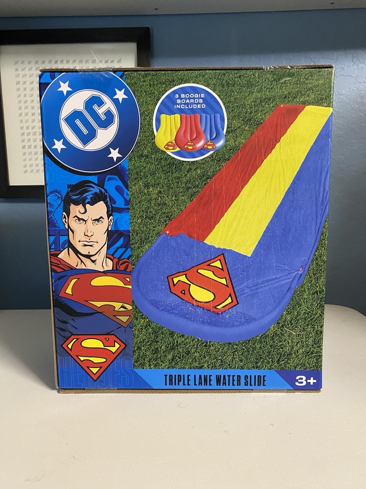 Superman Triple Lane Water Slide
