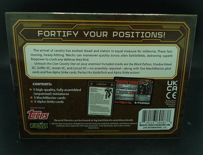 Catalyst Game Labs BattleTech Force Pack Clan Cavalry Star SEALED NEW