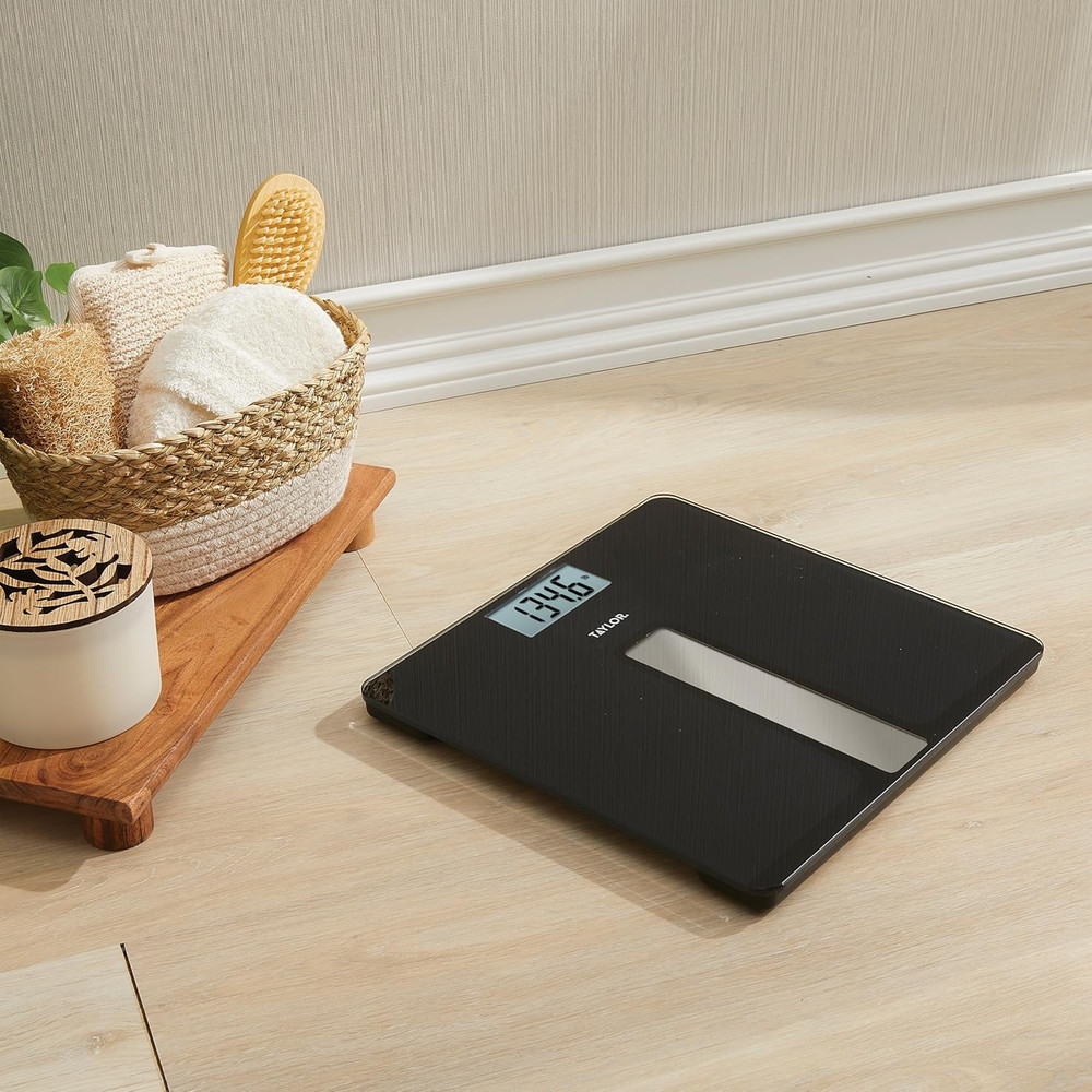 Light Powered Digital Bath Scale, Large and Durable Platform, Light Powered Pane