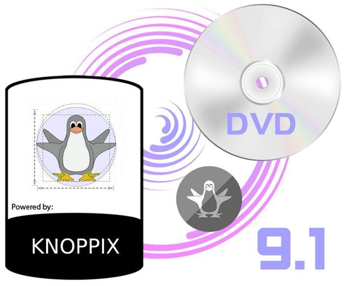 KNOPPIX 9.1 Linux Install & Live DVD 32bit & 64bit