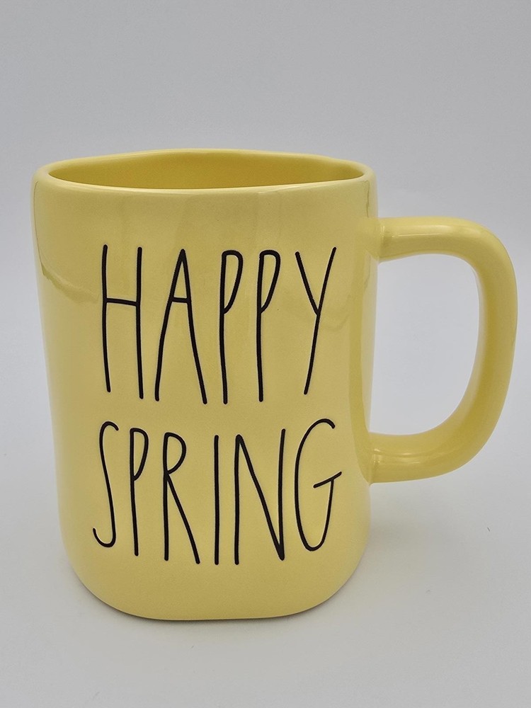 Rae Dunn Happy Spring Yellow Mug