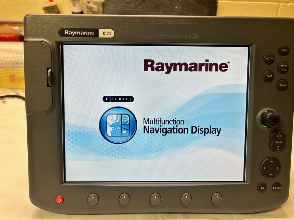 Raymarine C120 GPS Chartplotter - Fully Functional w/extras