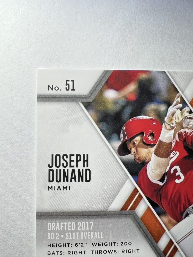 Joseph Dunand 2017 Panini Elite Extra Edition #51 RC Auto 36/100 Marlins