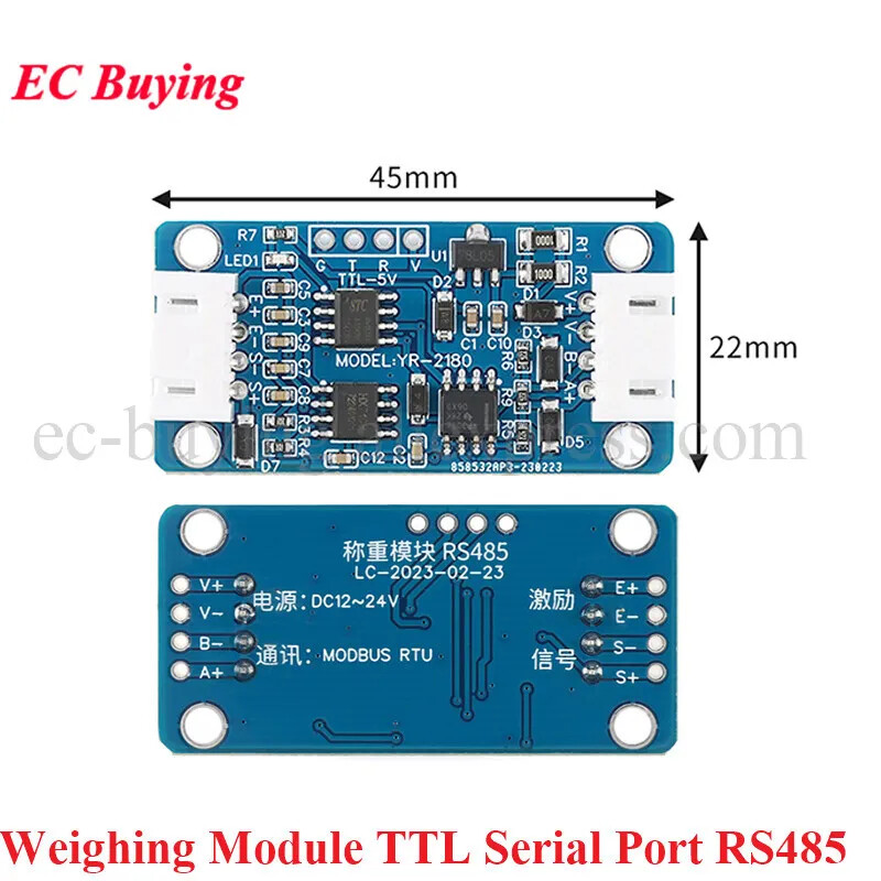 Electronic Scale Sensor Module Weight TTL RS485 Modbus RTU Communication